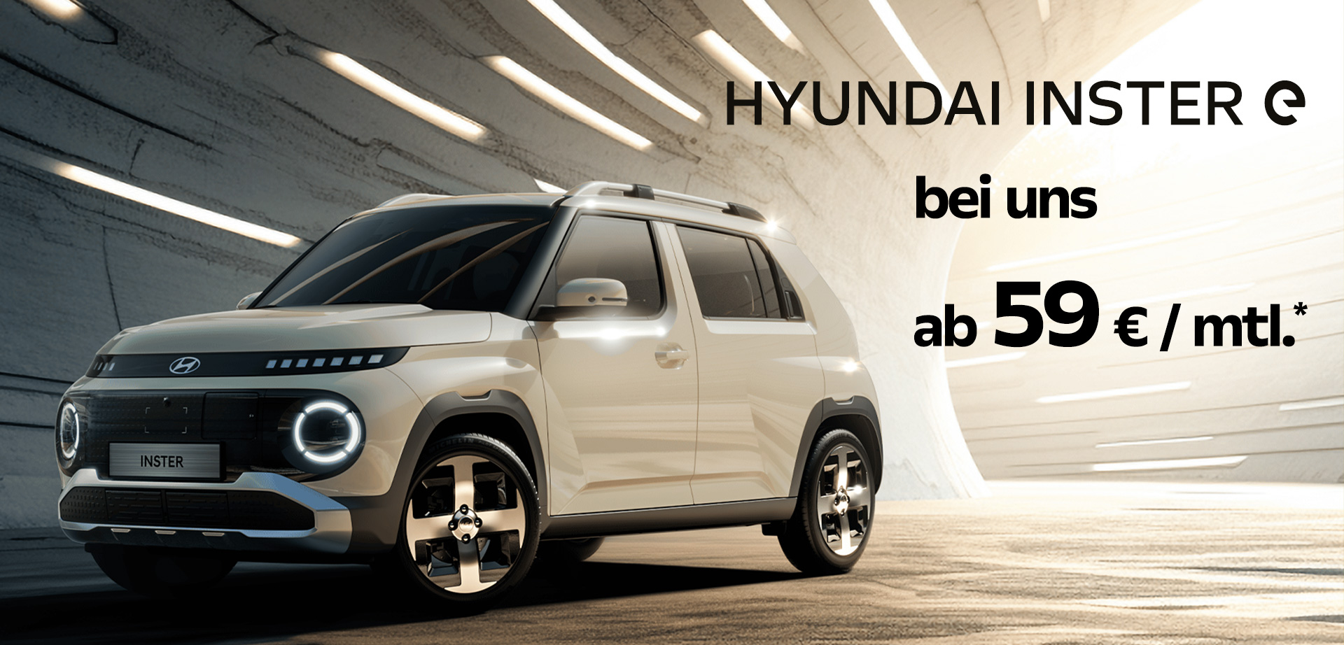 Hyundai Inster ab 59,- Euro im Monat - bis zu 6.000,- € E-Auto-Förderprämie
