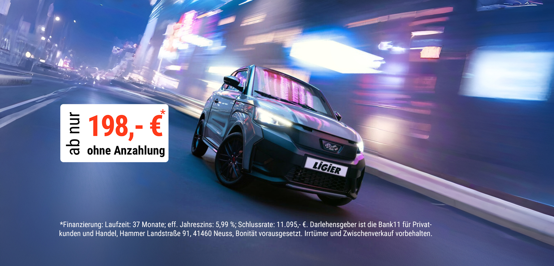 Ligier JS50 Finanzierung ohne Anzahlung