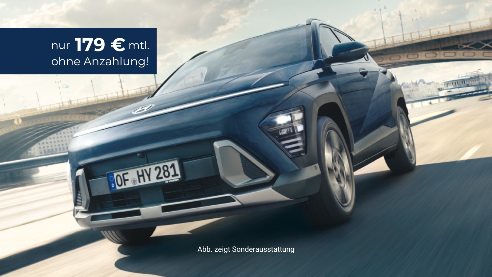 Hyundai Kona Leasing-Angebot bis 30.09.2026 nur 179 Euro monatlich ohne Anzahlung