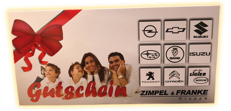 Gutschein kaufen, Freude schenken.