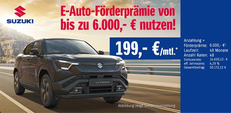Suzuki e Vitara ab 199,- € / mtl 1
